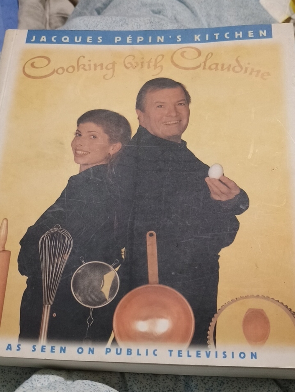 Jacques Pepin's Kitchen: Cooking with Claudine - Yellow Cover Cookbook